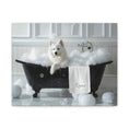 Load image into Gallery viewer, Custom Dog Art Samoyed Bath Art for Dog Lovers | CustomDogArt.com | 2024
