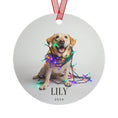 Load image into Gallery viewer, Custom Dog ArtYellow Lab Christmas Ornament | Personalized
